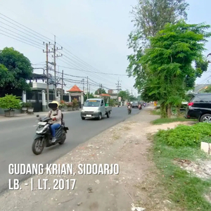 Tanah Gudang Nol Jalan Cocok Untuk Berbagai Usaha di Krian, Sidoarjo