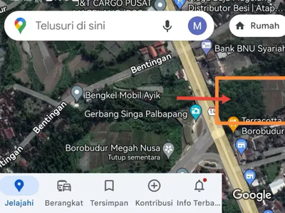 Tanah Muka Jalan Nasional Simpang 3 Palbapang - Borobudur