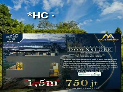 Rp 750Jt Unik Unit Rumah A1 Tipe 50/75 Downslope Sperti Di Dago Resort