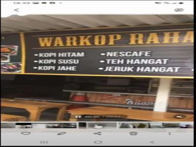 Oper sewa / oper kontrak warkop rahayu jenggolo asri jalan randu asri