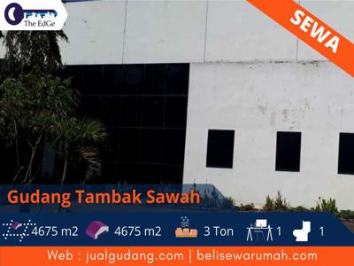 Sewa Gudang Tambak Sawah Sidoarjo Izin Industri Luas 4500 m2- The EdGe