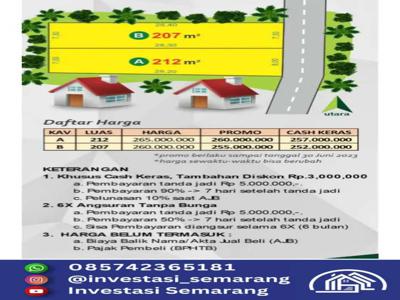 KAVLING LUAS DATAR STRATEGIS DI GUNUNGPATI