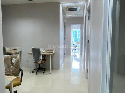 Office space di H Tower, Kuningan, Jakarta Selatan, 150m2, Brand New, Fullfurnished, free service charge