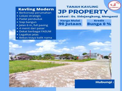 Tanah kavling JP Property, 5x14.5 (hadap timur)