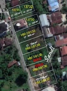 Cantik Ideal Strategis Dijual Tanah SHM Pekarangan di Kota Pontianak
