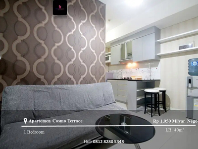 Dijual Apartement Cosmo Terrace Middle Floor 1 Bedroom Full Furnished
