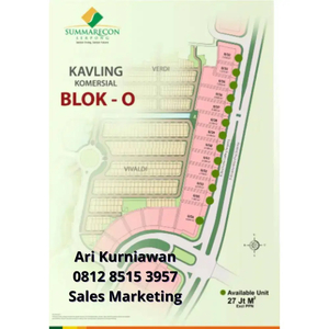 Dijual Kavling Commercial daerah Summarecon Serpong luas 2000m persegi