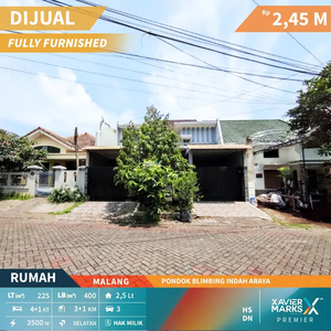 Dijual Rumah Full Furnish Siap Huni di Araya, Blimbing Malang