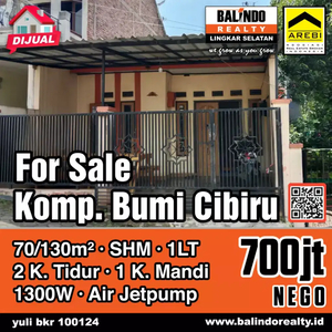 Dijual Rumah Luas Paling Murah di Komplek Bumi Cibiru Kota Bandung