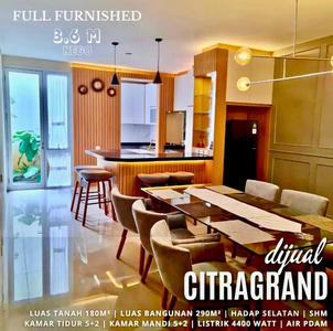 Dijual Rumah Mewah Full Furnished Citra Grand