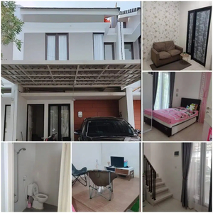 RUMAH 2 LANTAI UKURAN 5 X16 FULL FURNISHED HANYA 700 JUTAAN