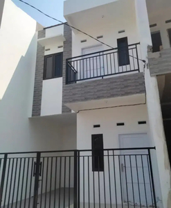 Rumah baru 2 lantai dalam cluster di kranji bekasi barat dekat bintara