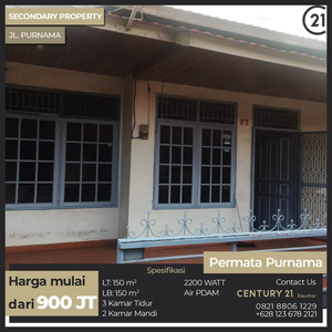 Rumah dengan Lokasi Strategis di Jalan Purnama