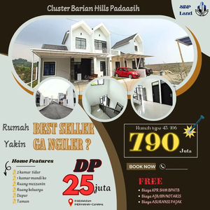 Rumah Mezzanin Ala American Dkt Pemkot Cimahi, Booking 5jt