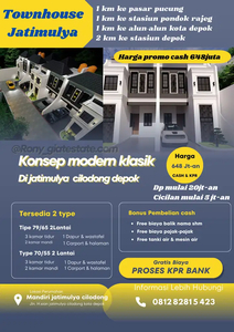 Townhouse murah dijatimulya cilodong kota depok