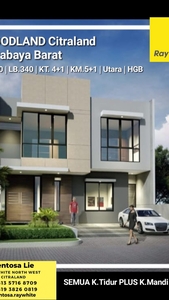 Dijual Dijual Rumah Woodland Citraland Surabaya NEW Modern Desain