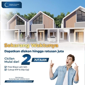 Jual Rumah Perumahan Green Eleven Tipe 36/60 2KT 1KM Modern Scandinavian Bernuansa Villa - Pasuruan Jawa Timur