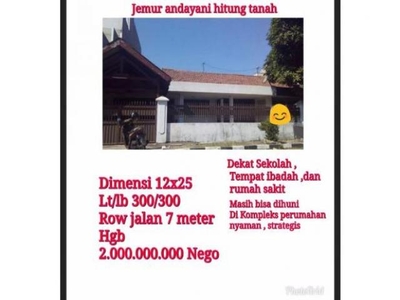 Rumah Dijual, Wonocolo, Surabaya, Jawa Timur