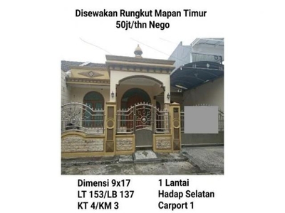 Rumah Disewa, Rungkut, Surabaya, Jawa Timur