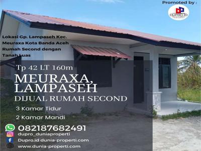 Dijual Rumah Second Di Lampaseh, Meuraxa Banda Aceh Tp 42 LT +-160 m