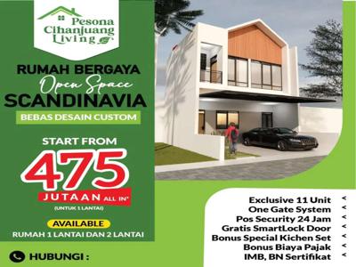 Flash Sale Rumah Scandinavia 1 lantai mulai 475jt Bandung Utara