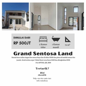 Rumah Baru Cicilan Ringan Sedati Sidoarjo Grand Sentosa Land