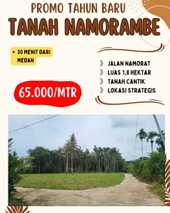 Di Jual Tanah di Namorambe harga 65 ribu / meter