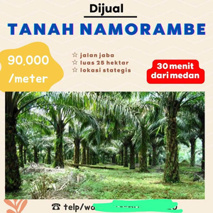 Di Jual Tanah di Namorambe harga 90 ribu / meter
