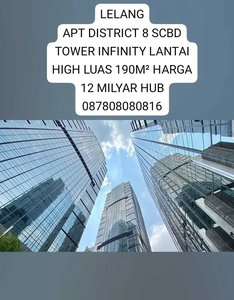 DIJUAL APARTEMENT DISTRICT 8 SENOOPATI, JAKARTA SELATAN