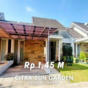 Dijual Rumah Modern Minimalis di Citra Sun Garden Jalan Solo Sleman
