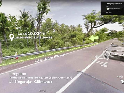 Dijual Tanah 1000 M2 Di Pinggir Jalan Singaraja-gilimanuk Buleleng