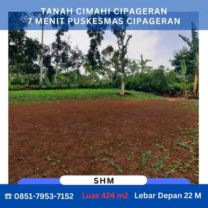 Dijual Tanah Cimahi Kota Cipageran Siap Balik Nama SHM