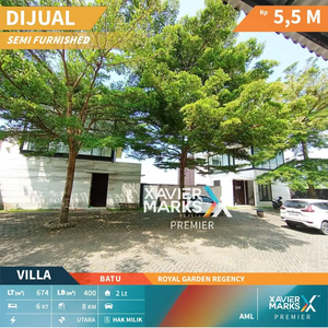 Dijual Villa Batu Malang Furnish View Gunung Dekat Kawasan Wisata