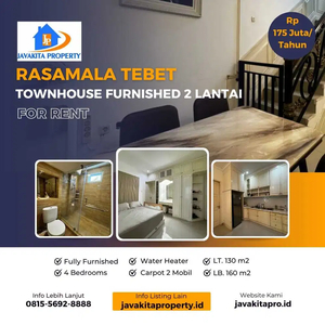 Disewakan Townhouse 4 BR Furnished di Rasamala-Tebet Rp. 175Jt/Thn