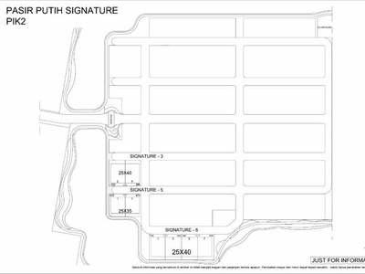 Kavling Danau Pasir Putih Signature Pik2 Hunian Mewah Dekat Pantai