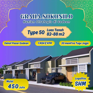 Rumah Cantik dekat SDN Sidoluhur Jl Godean Km 12 Sleman