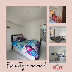 Sewa Bulanan Apartemen Educity Harvard Typ 2BR Corner - Vista Property