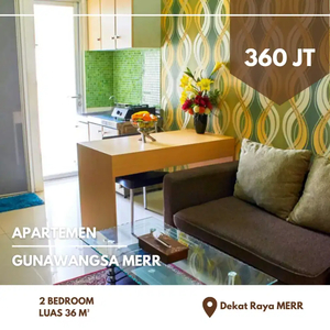 Sudah SHMSRS‼️Apartemen Gunawangsa MERR Full Furnish