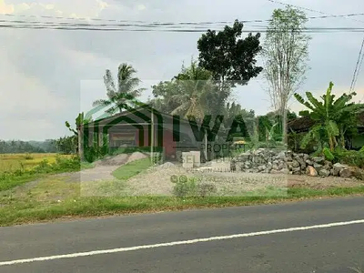 Tanah Kering/Pekarangan Murah Hadap Jalan Raya DPU Dekat Gerbang Tol