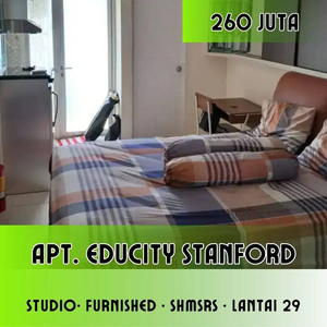 Tower Stanford ! Apartemen Educity Pakuwon City Studio Full Furnish