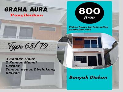 DEKAT KAMPUS UIN RUMAH SIAP HUNI GRAHA AURA PANYILEUKAN 800 JUTAAN