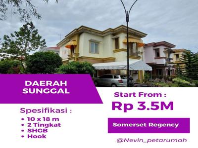 Dijual Hook Bagus Somerset Regency Komplek Daerah Sunggal Ringroad