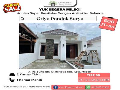 DIJUAL RUMAH GRIYA PONDOK SURYA HUNIAN SUPER DUPER NYAMAN STRATEGIS