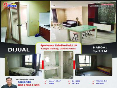 DIJUAL/SEWA APARTEMEN PALADIAN PARK Lt 9