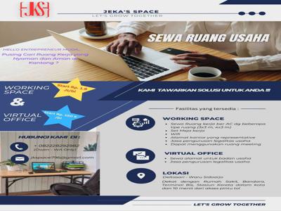 Disewakan Working Space (ruang usaha) & Virtual Office (Alamat Usaha)