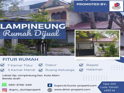 LAMPINEUNG- Rumah Dijual Tipe 200 Luas tanah 450 M Banda Aceh