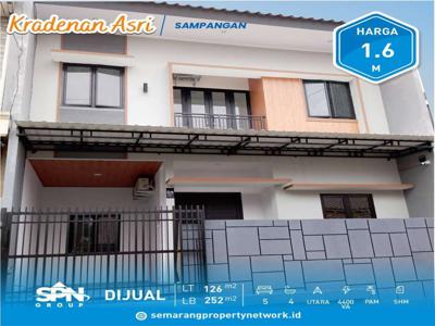 Rumah baru 2 lantai Siap Huni Kradenan Asri Sampangan Kota Semarang