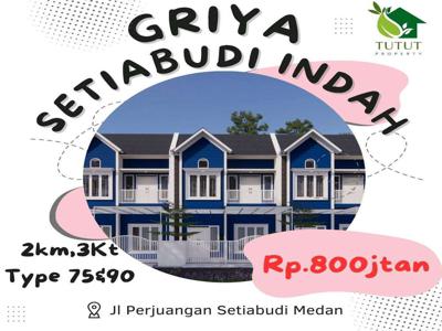 RUMAH DI GRIYA SETIABUDI INDAH CANTIK STRATEGIS DIKOTA MEDAN