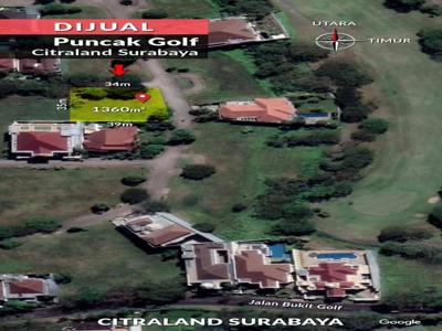 Tanah Cluster Premium Puncak Golf Citraland Surabaya