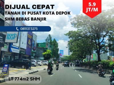 Tanah di Pusat Bisnis Kota Depok Hanya 2 Menit dari CIPLAZ Mall Ramay